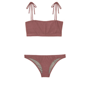 Two piece mauve swimsuit by Made by Dawn