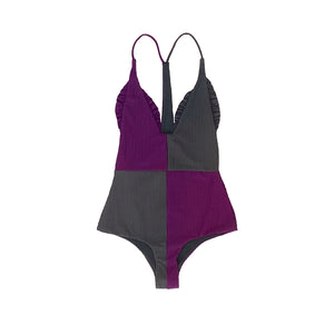 Traveler One Piece | Violet/Charcoal Rib