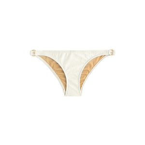 Cream bikini bottom with side rings