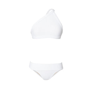 White two piece bikini by Made by Dawn